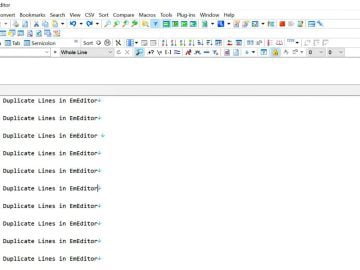 How to Remove Duplicate Lines in EmEditor (2023)