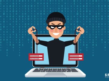 Hacker stealing passwords