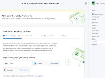 1Password Unlock with SSO helps enterprises secure their employees