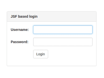 JSF based login