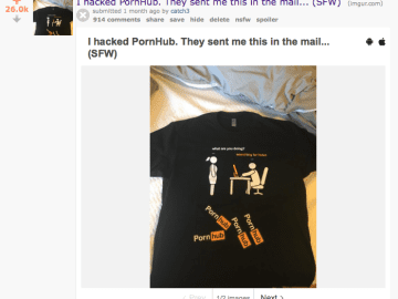 Penetrating PornHub - XSS vulns galore (plus a cool shirt!)