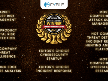 Cyble Triumphs Yet Again With 9 Category Wins At The Global InfoSec Awards 2023, Including Editor's Choice For Cybersecurity Startup