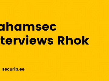 Nahamsec interviews Rhok