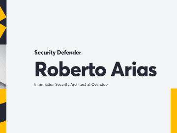 Security Defender Insights from Roberto Adrias, Quandoo