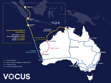 Vocus Darwin cable lights up - Telco/ISP