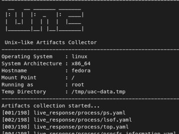 UAC: Live response collection script for incident response