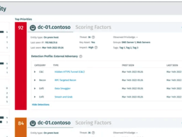 Vectra AI Platform provides real-time attack signal intelligence