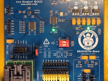 Bruschetta-Board: Multi-protocol Swiss Army knife for hardware hackers