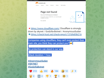 After ChatGPT, Anonymous Sudan took down Cloudflare website