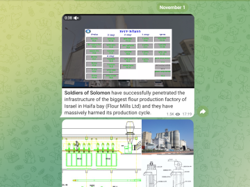 Pro-Palestinian hackers group 'Soldiers of Solomon' disrupted the production cycle of the biggest flour production plant in Israel