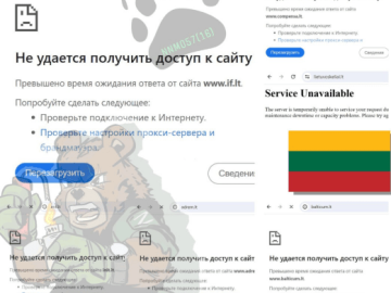 cyberattack on Lithuania websites