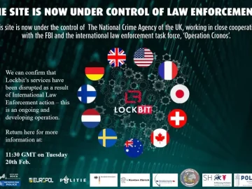 LockBit disrupted by international law enforcement task force