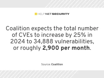 CVE count set to rise by 25% in 2024