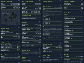 Web Check: Open-source intelligence for any website