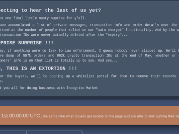 Incognito Market Exit Scam