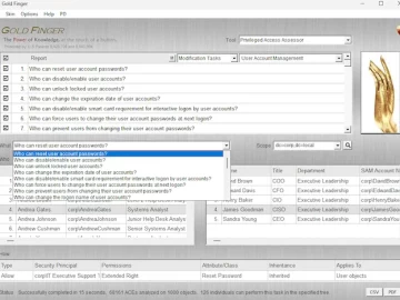 Paramount Defenses Gold Finger 8.0 accurately assess and lockdown access in Active Directory