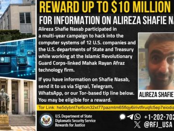 U.S. Charged Iranian Hacker, Rewards up to $10 Million