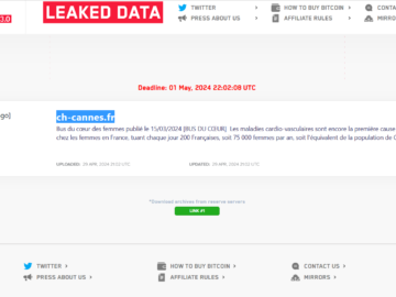 LockBit published data stolen from Simone Veil hospital in Cannes