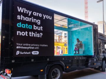 Surfshark Raises VPN Awareness with See-Through Toilet in London