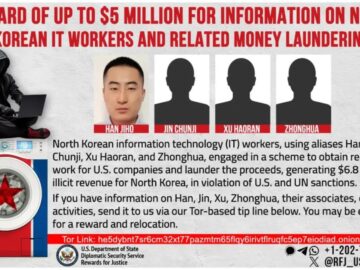 U.S. Govt Announces Rewards up to $5 Million for North Korean