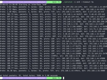 Pktstat: Open-source ethernet interface traffic monitor