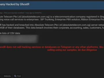 Absolute Telecom Data Breach: 34GB Data Compromised Absolute Telecom data breach