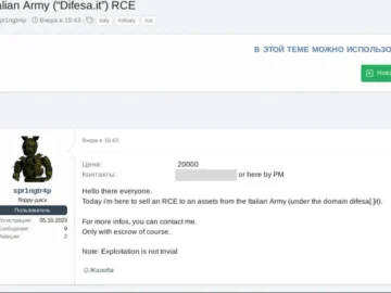 Italian Ministry Of Defence At Risk: Alleged RCE Vulnerability RCE Vulnerability