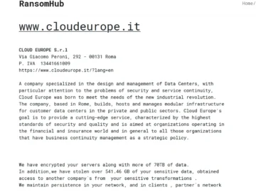 Three Companies Hit In 24 Hours Italy ransomware attack