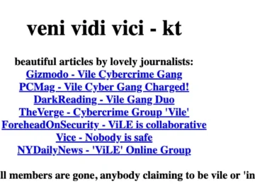 Vile Hacking Group