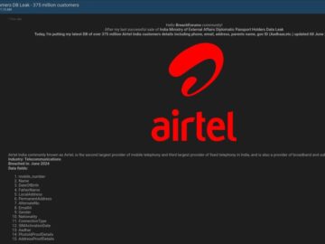 Airtel Dismissed Data Breach Claim Of 375 Million Customers Airtel Data Breach