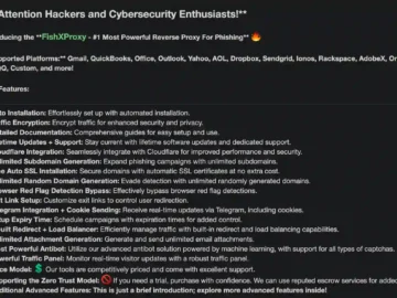 New Phishing Kit ‘FishXProxy’ Aims To Be ‘Ultimate Powerful Phishing Kit’ Phishing Kit 'FishXProxy'