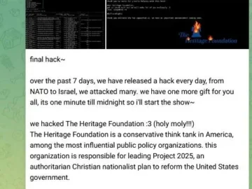 SiegedSec vs The Heritage Foundation