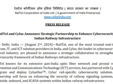 Cybersecurity in Indian Railway