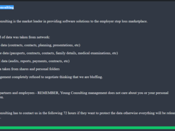 Young Consulting data breach impacts 954,177 individuals Young Consulting data breach impacts 954,177 individuals