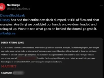 Disney Data Breach Slack Hack