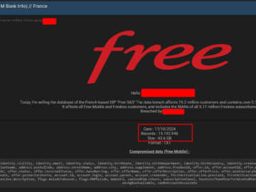 France’s second-largest telecoms provider Free suffered a cyber attack