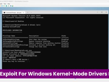 PoC Exploit Released For Windows Kernel-Mode Drivers Privilege Escalation Flaw PoC Exploit Released For Windows Kernel-Mode Drivers Privilege Escalation Flaw