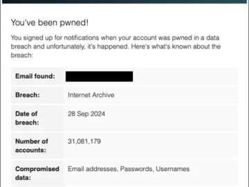 Internet Archive data breach, defacement, and DDoS: Users’ data compromised