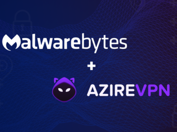 Malwarebytes and Azire VPN logos