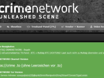 Authorities shut down Crimenetwork, the Germany's largest crime marketplace