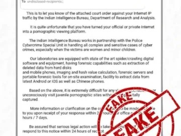 “Fake Emails Claiming Court Orders Target Indian Citizens Fake Emails