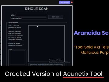 Acunetix Tool as Araneida Scanner