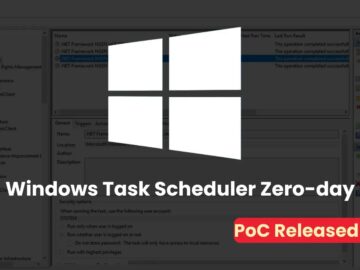 PoC Exploit Released for Windows Task Scheduler Zero-day Flaw, Exploited in Wild PoC Exploit Windows Task Scheduler