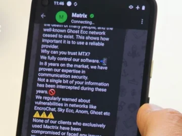 Police takes down Matrix encrypted chat service used by criminals