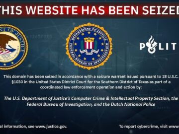 Website seized by law enforcement