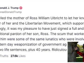 President Trump Pardons Silk Road Creator Ross Ulbricht After 11 Years in Prison President Trump Pardons Ross Ulbricht