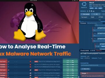 How to Analyse Real-Time Linux Malware Network Traffic