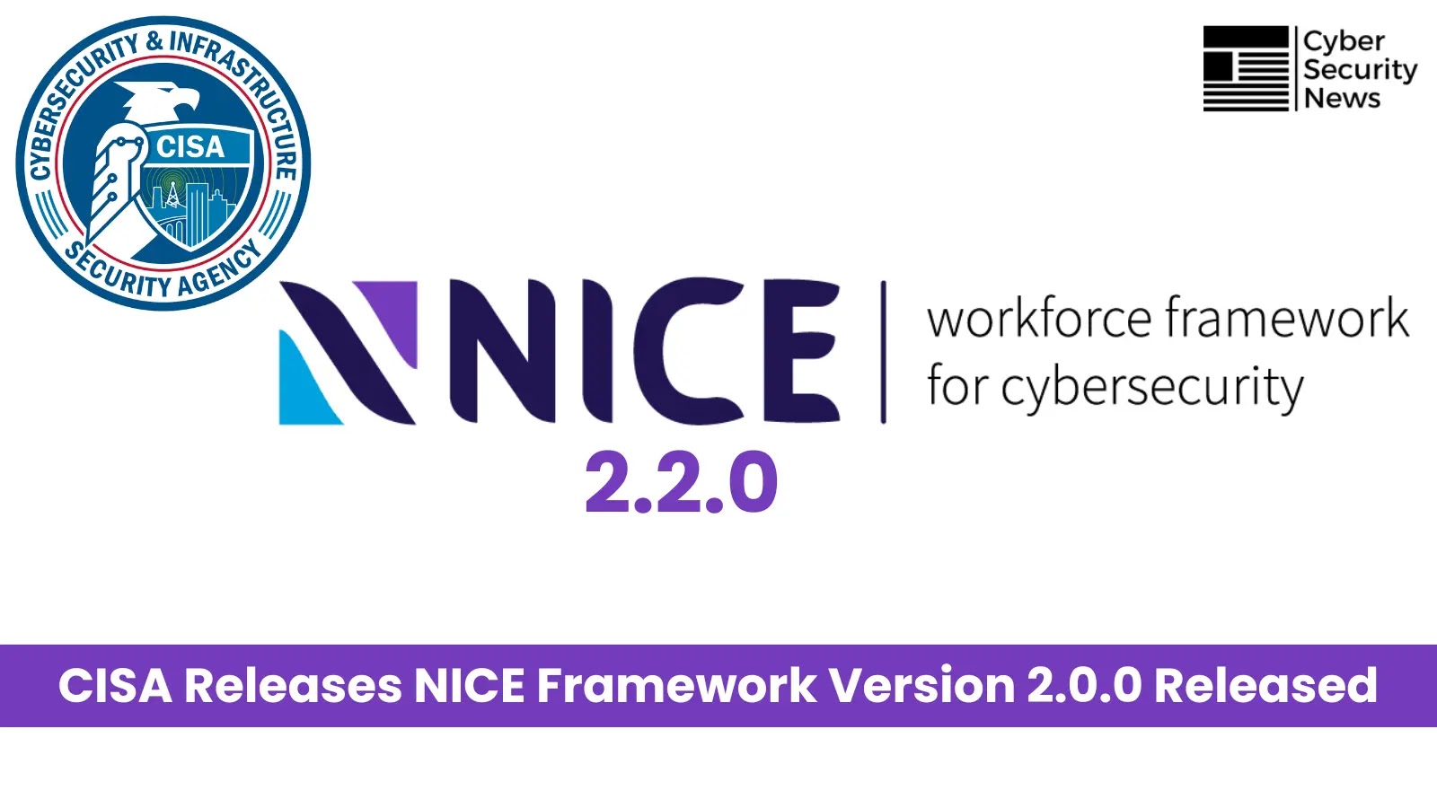 CISA Releases NICE Workforce Framework Version 2.0.0 Released CISA Releases NICE Workforce Framework Version 2.0.0 Released