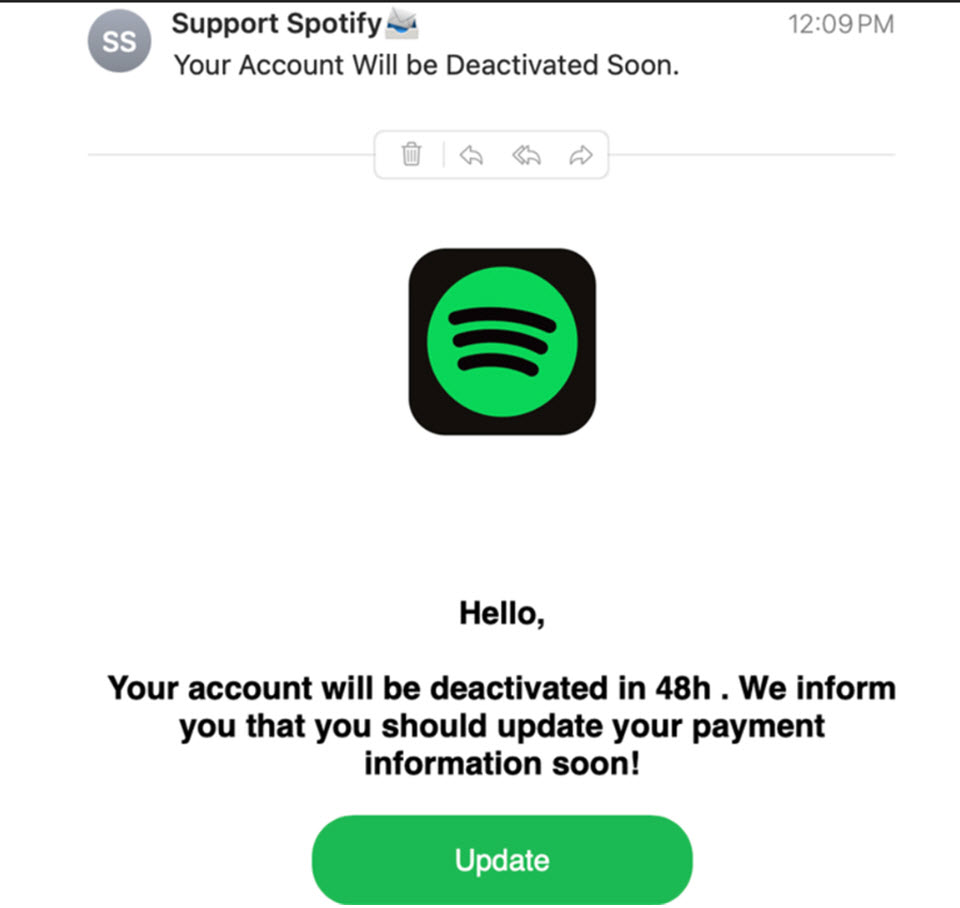 Don’t let cybercriminals steal your Spotify account spotify-phishing