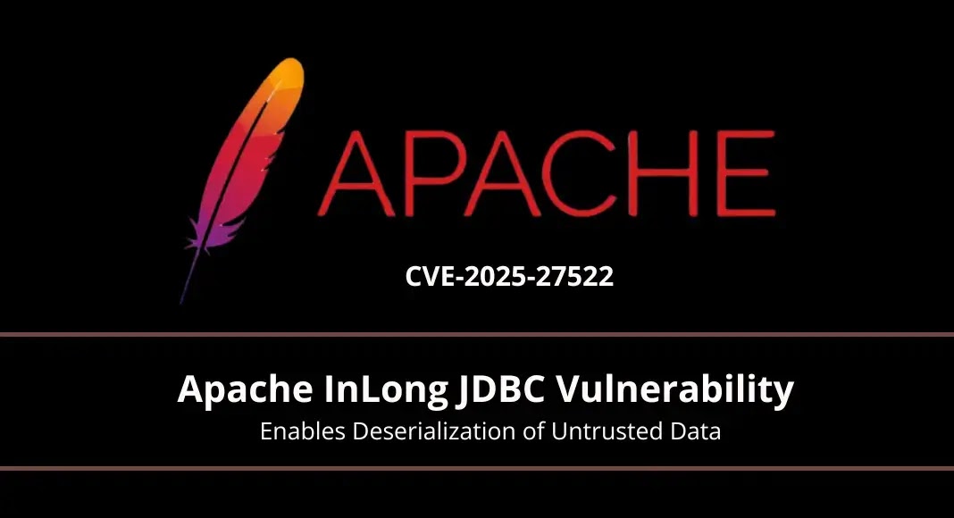 Apache InLong JDBC Vulnerability Enables Deserialization of Untrusted Data Apache InLong JDBC Vulnerability Enables Deserialization of Untrusted Data
